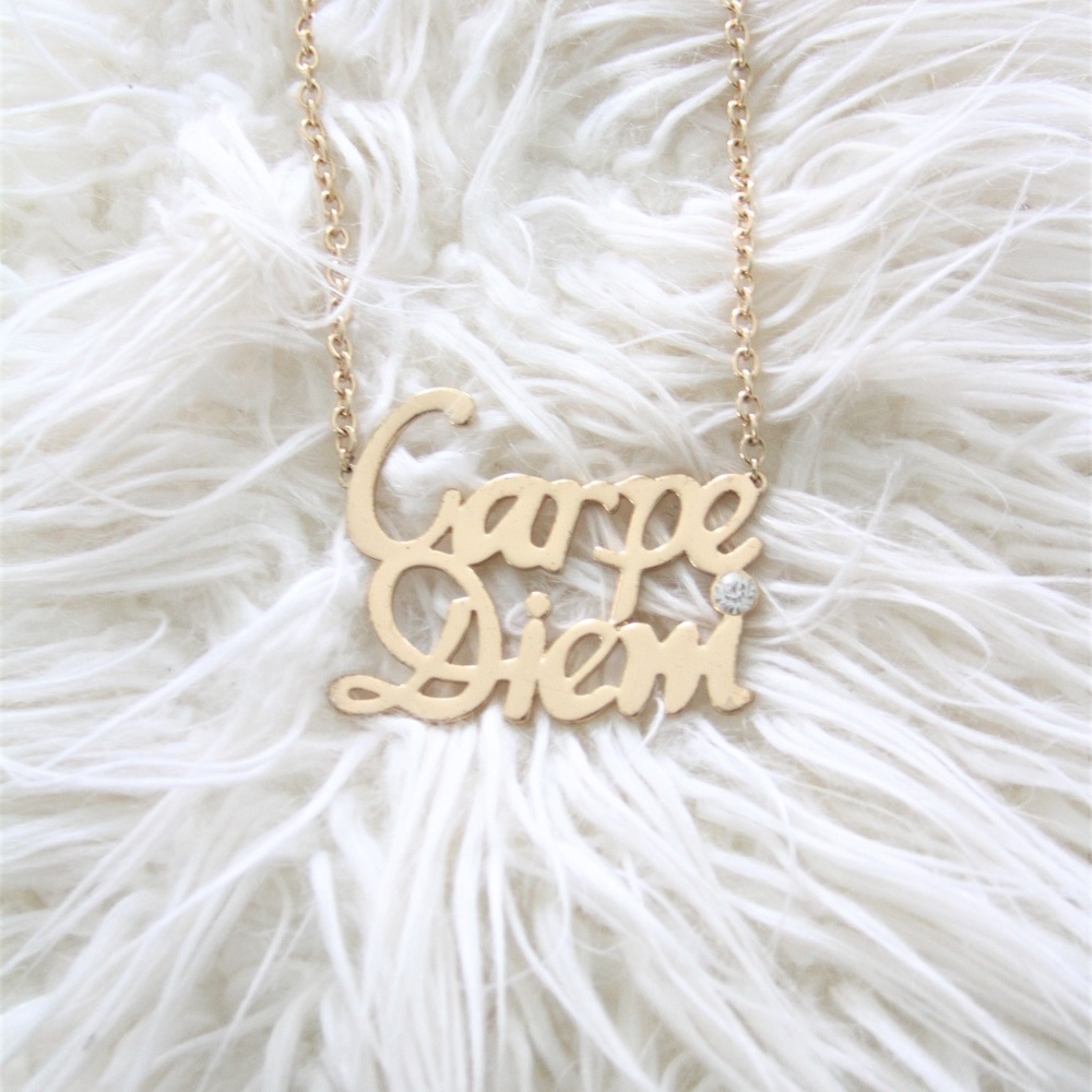 Carpe Diem Statement Necklace